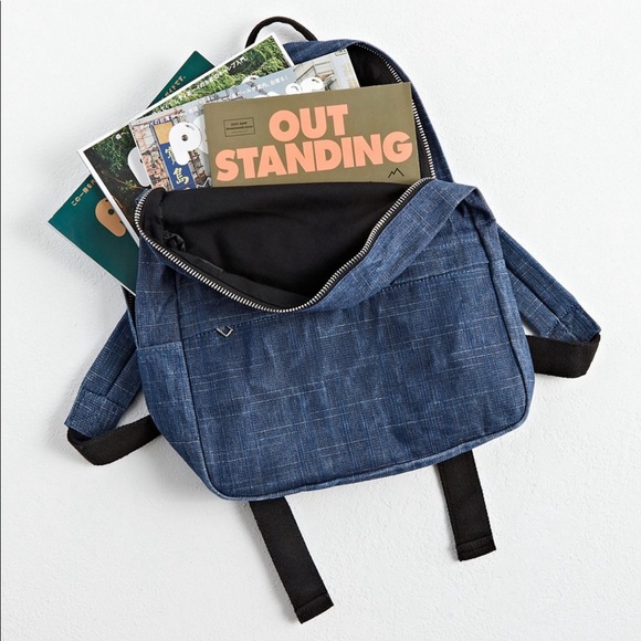 Urban Outfitters Handbags - URBAN OUTFITTERS | Waxed Denim Backpack